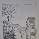 [서부] 연필스케치 이미지