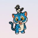 이벤트 경품인 '까치 호랑이' 배지와 '백자 달 항아리' 키링 세트 배송 이미지