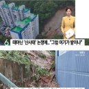 산사태 맞다 아니다로 논쟁중인 거제시 이미지