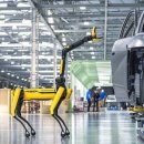 현대자동차 미국에서만든공장 AI 와 로봇개 자동차공장 이미지