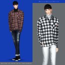 남심 상의: 셔츠&amp;터틀넥 (Button-Up Shirt with Turtleneck) 이미지