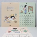 감성그림&손글씨 | [토토스토어21] 2026년 감성 인테리어의 시작, 인디고 일러스트 벽걸이 달력 사용 후기