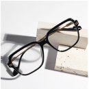 피플안경 | 레트로 사각 뿔테 안경 오버사이즈 블루라이트 차단 대두 큰얼굴 투명 검정 남자 여자 추천