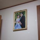 베트남에서 해온 결혼사진과 오리알 액자, 자수액자 이미지