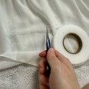 다이소 옷수선 테이프 후기, 쉬폰 원피스 기장 수선 성공