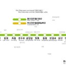 울산 노면경전철 주요노선도 (위성사진합성) 이미지