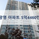 광명 철산동 롯데낙천대아파트 33평형 5억4460만