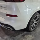 bmw x6 후범퍼 부분도색 이미지
