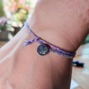 당지지 | 각인 소원팔찌 소원 담아만든 블루알로 커플팔찌