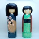 일본 전통의 목각인형 고케시 (KOKESHI) 이미지