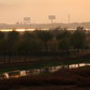 노을빛 풍경 이미지