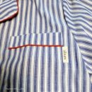 레드썸 | <커플 잠옷:올썸 코코 A made 스트라이프 커플 잠옷>트렌디한 블루 색감에 레드 파이핑 포인트가 넘...