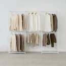 모던펫코리아 | 가성비 끝판왕! 까사마루 2단 시스템행거 1+1으로 좁은 방 드레스룸 만들기