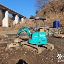 몽실 | [충북 굴삭기렌탈] 충북 충주시 미니굴삭기 렌탈 코벨코sk25 개비온 축대 설치 작업