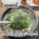 금강올갱이해장국 | [관양동맛집]자극 없이 담백한 국물 금강올갱이해장국 내돈내산