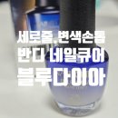 [반디 네일큐어 블루다이아] 세로줄 손톱에 굳! 티안나는 무광!