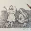 연필드로잉 소묘 이미지
