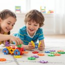 [늘봄도서관] 블록 로봇 | 토이맨 와플블럭 뉴꼬마사각블럭5 고급형 바퀴포함 십자 블록놀이 유아 어린이 돌봄늘봄 교구