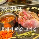 중앙식당 | 성산 흑돼지 반값 가성비 중앙식당 성산일출봉 흑돼지 솔직후기 내돈내산