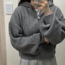 [포유어아이즈온리] Roa Wool Hoodie Zip Up 그레이 , 대대만족 후기 🩶