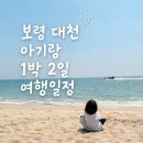 보령 아기랑 1박 2일 여행일정 업그레이드편 대천해수욕장부터 해루질까지 알차게 다녀온 코스