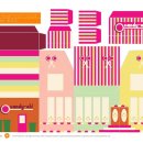 페이퍼 미니어처 하우스 이미지