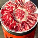 불 만난 스테이크 이미지