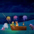 인형극 해를 낚은 할아버지 이미지