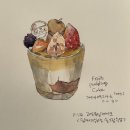쉽게 시작하는 펜드로잉 | [디저트그리기/책보고그리기] 과일 푸딩 케이크_쉽게 시작하는 손그림 수업, 펜드로잉 수채일러스트