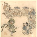 김홍도의 풍속화 중 무동(춤추는 아이)