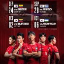 하나은행 초청 축구국가대표팀 친선경기 9·10월 일정 이미지
