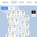 입추인 내일 전국 날씨 예보 이미지