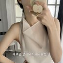 (주)모노소프트 | 킨더살몬- Ann Fluid Top Pearl - 한여름 데일리룩 추천 착샷후기