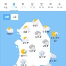 오늘의 날씨 🌞☔️☃️. 2023년 11월 10일 금요일 이미지