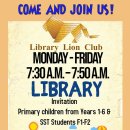 Tenby SEG - Library Lion Club...Come and Join Us!! 이미지