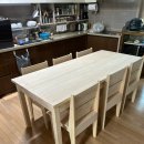 밤순식탁 | 편백나무 원목 6인용 식탁&amp;의자 세트 배송설치 완료 후기.