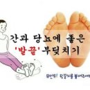 ♣ 간과 당뇨에 좋은 발끝 부딪히기 이미지