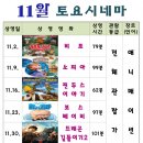 토요시네마 11월 이미지