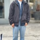 레이디올 | 40대 남성 봄 데일리룩_에스피오나지 레이요트 파카와 연청바지 조합 코디 (ft. 성수 기아 언플러그드...