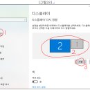 윈도우10에서 듀얼 모니터 설정 방법(용유 원선생님 질문입니다) 이미지