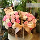서대문구 꽃배달[핑크색 비누꽃 꽃바구니 선물-비누꽃 바구니 만들기] 이미지