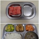 7월 28일 : 수박/ 차조밥,쇠고기전골,삼치무조림, 애호박나물,배추김치 /흑임자떡&우유 이미지