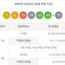 1003회 로또 당첨번호 입니다. 이미지