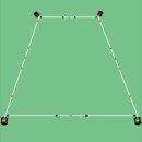 비금다목적체육관 다목적경기장 | 족구장 코트 마킹 테이프로 손쉽게 경기장 준비