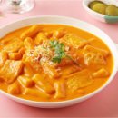 로제떡볶이 만들기 로제소스 만드는법 밀떡볶이 요리 안매운 로제떡볶이 레시피) 이미지