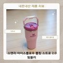 블로썸코리아 | 스탠리 아이스플로우 플립 스트로 2.0 텀블러 591ml 체리 블로썸 내돈내산 후기💗