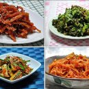 사계절 밑반찬 요리 이미지