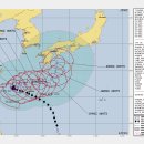 태풍 '카눈' 급 진로변경 이미지