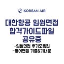 [공유중] 대한항공 임원면접 후기모음집 / 임원합격TIP / 영어기출질문, 기내방송문 파일