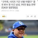 “구자욱, 시리즈 기간 선발 어렵다&#34; 결국 변수 못 이긴 삼성 이미지